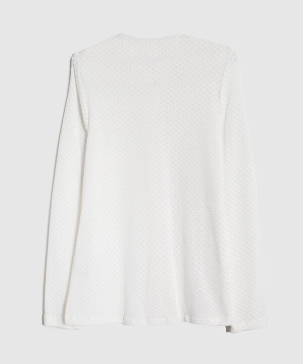 Saco Cárdigan Mujer Cuello Redondo Botones image number null