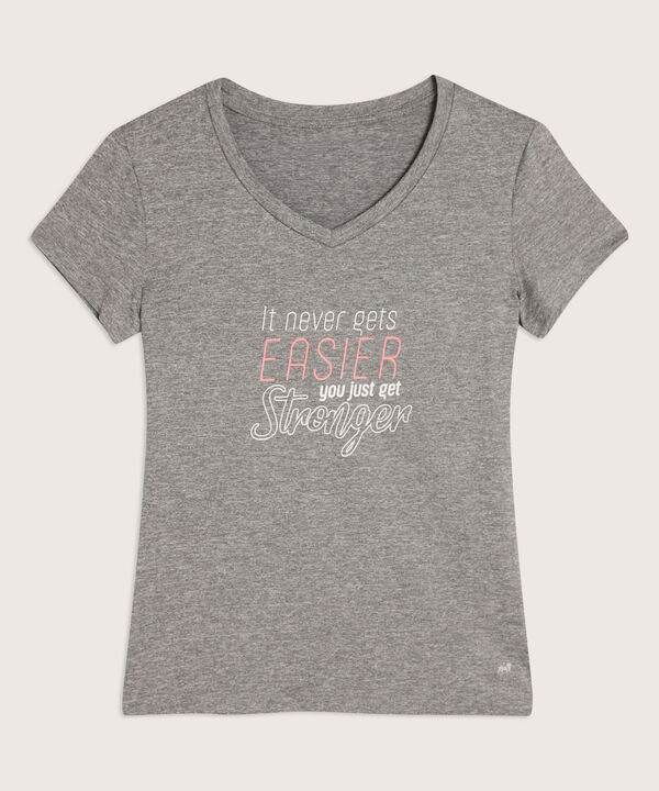 Camiseta Cuello V Jaspe mas Screen image number null
