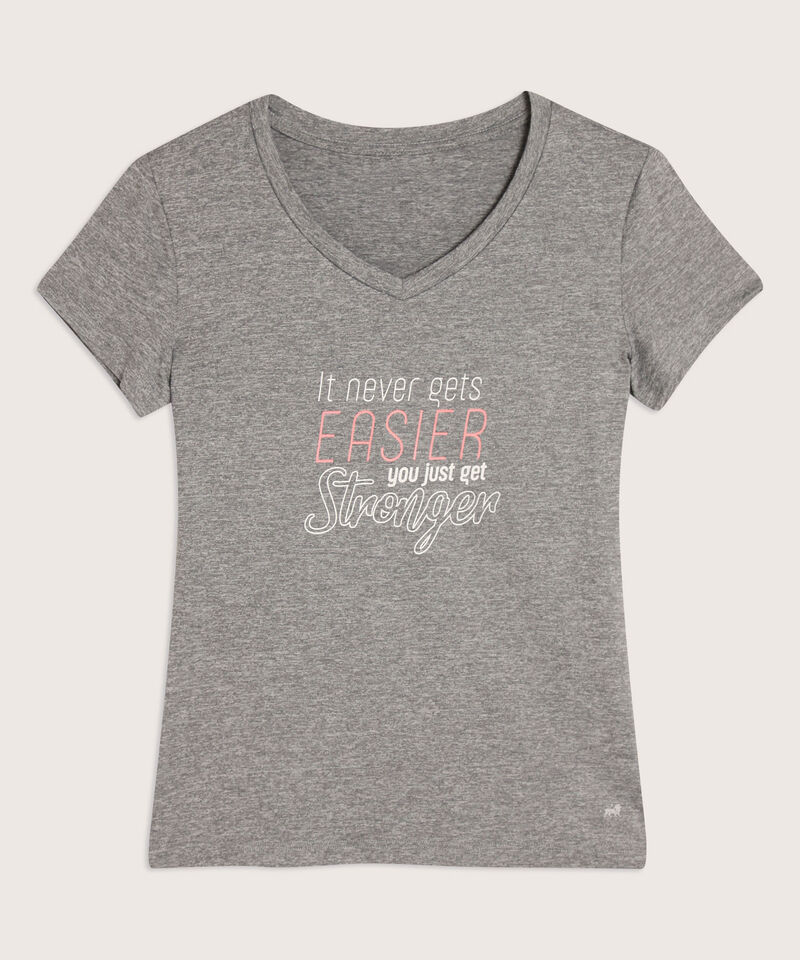 Camiseta Cuello V Jaspe mas Screen