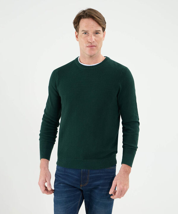 Saco Cuello Redondo Con Coderas Para Hombre image number null