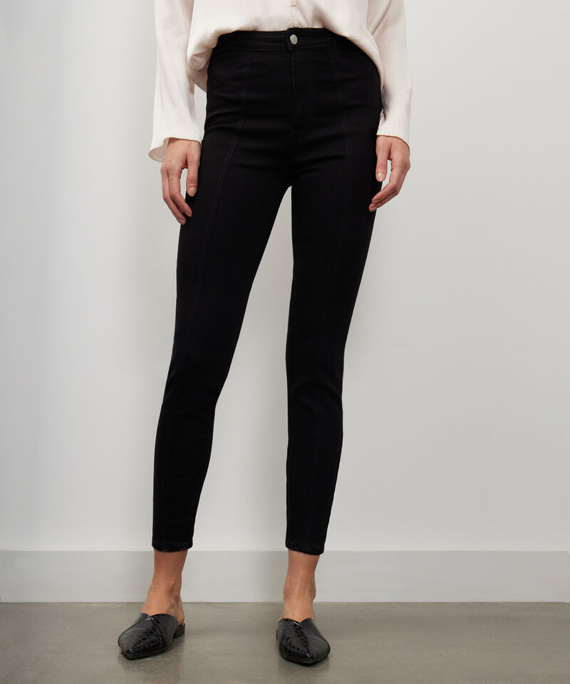 Jean Jegging Cortes Tono Negro