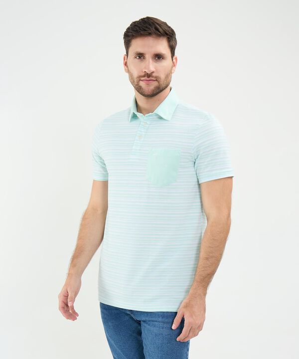 Polo Cuello Duro con Franjas image number null