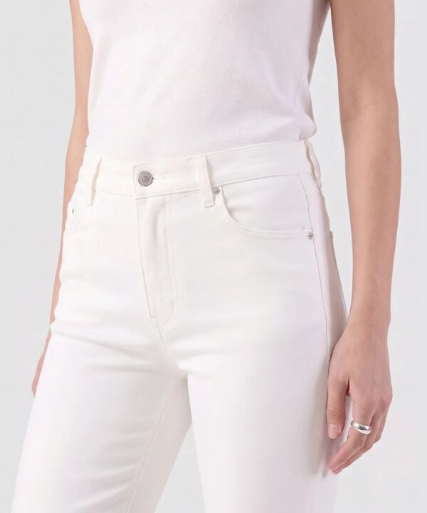 Jean Straight De Tiro Alto Para Mujer