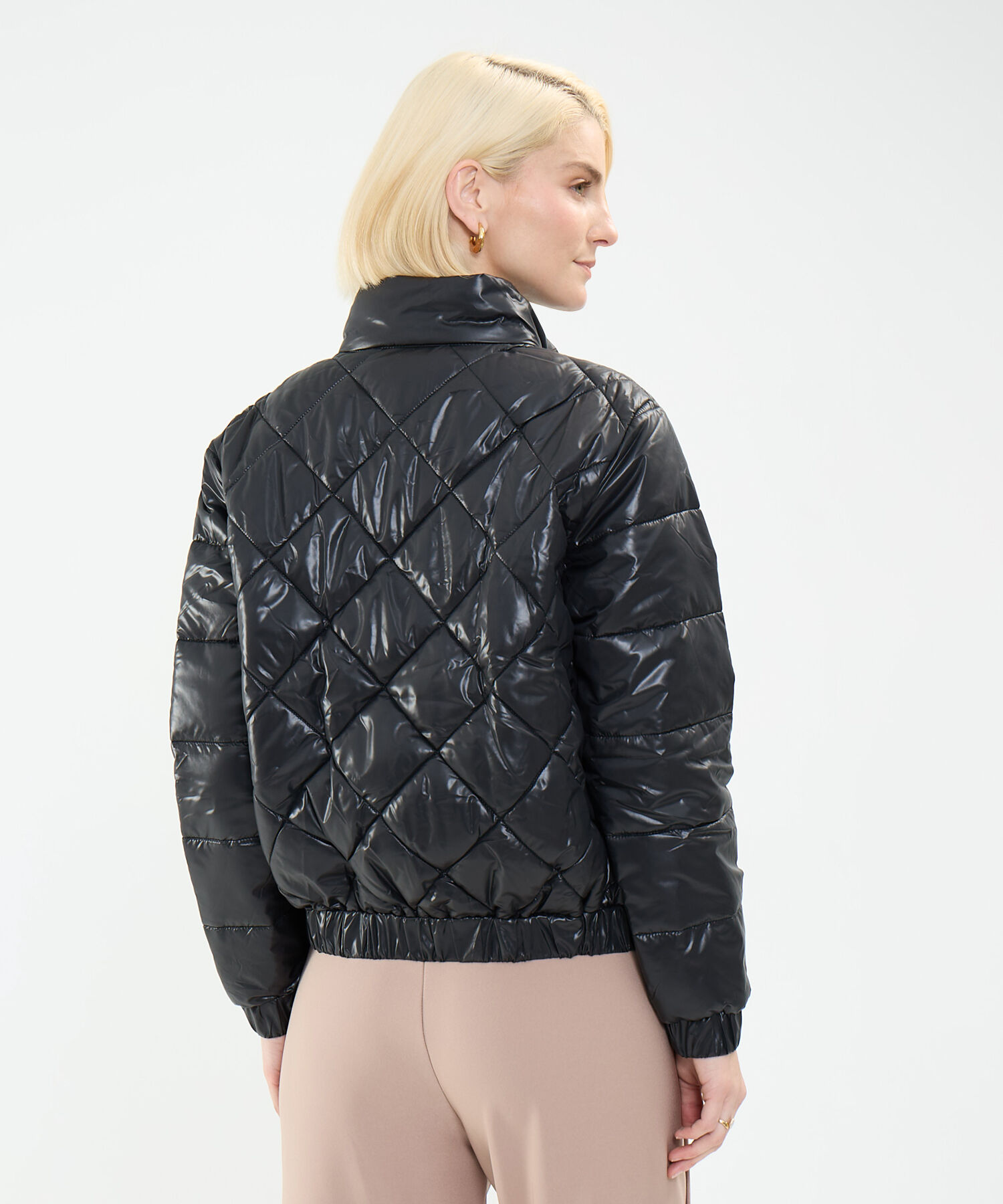 Chaqueta Acolchada Efecto Brillante