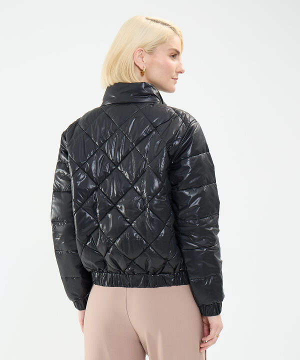 Chaqueta Acolchada Efecto Brillante