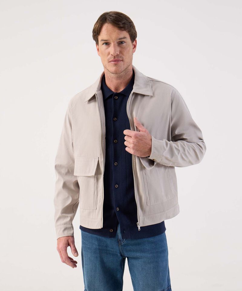 Chaqueta Ligera de Hombre Estilo Harrington