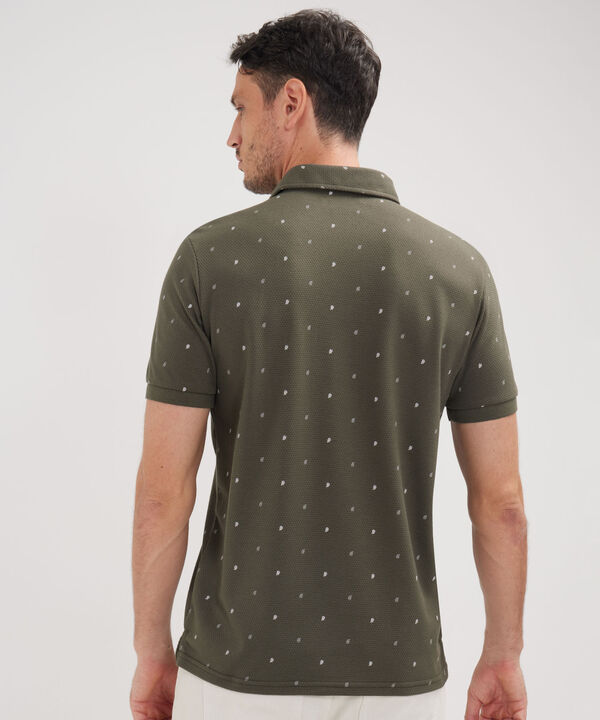 Polo Estampada Cuello Maquina