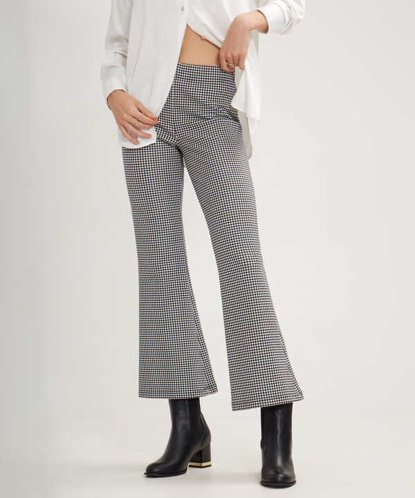 Legging Flare Estampado Tiro Alto image number null