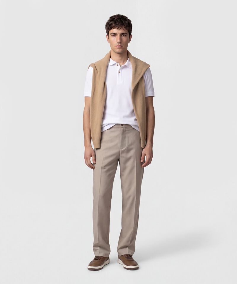 Polo Unicolor Texturizada 