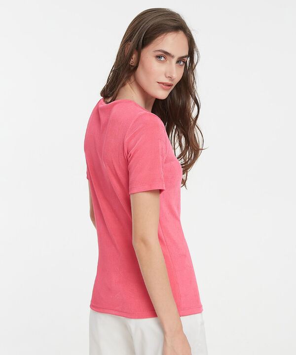 Camiseta Con Escote Tipo Gota Y Anudado