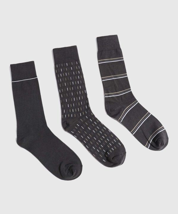 Pack X3 Medias Caña Larga Estampadas image number null