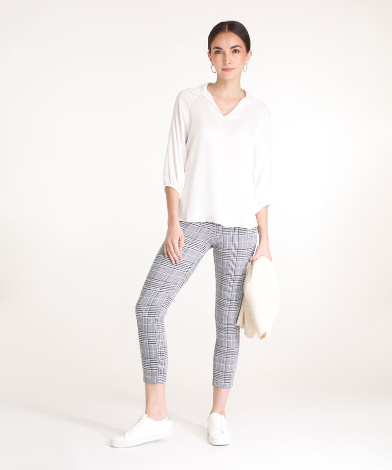 Leggings Preteñido Con Corte En Frente