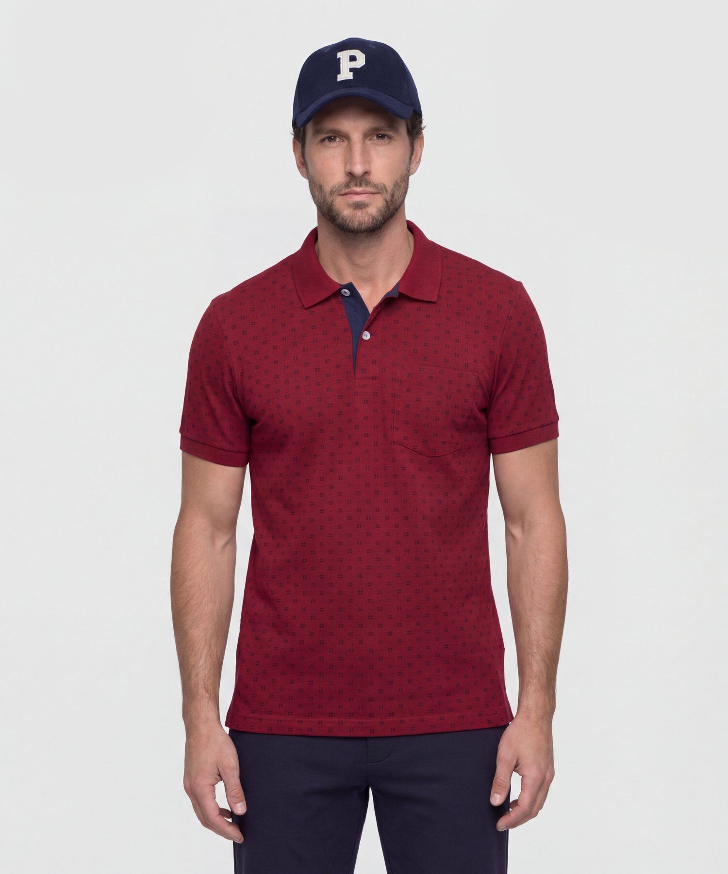 Polo Corte Slim Fit Blanco