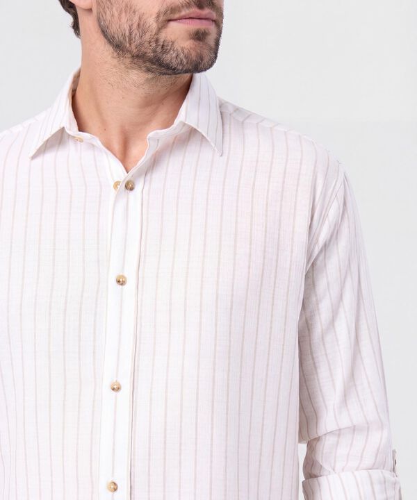 Camisa Casual a Rayas para Hombre