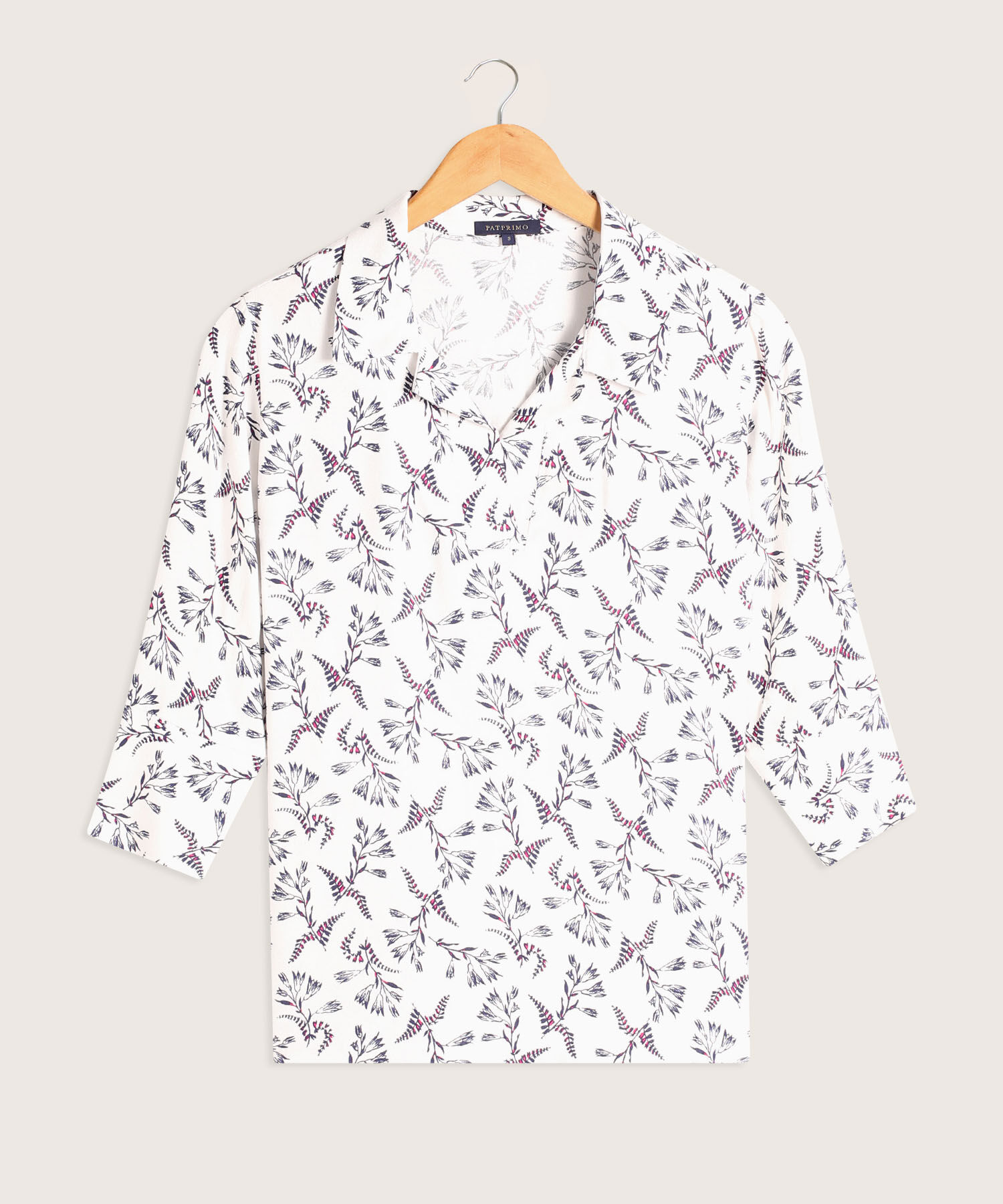 Camisa Manga 3/4 Estampada