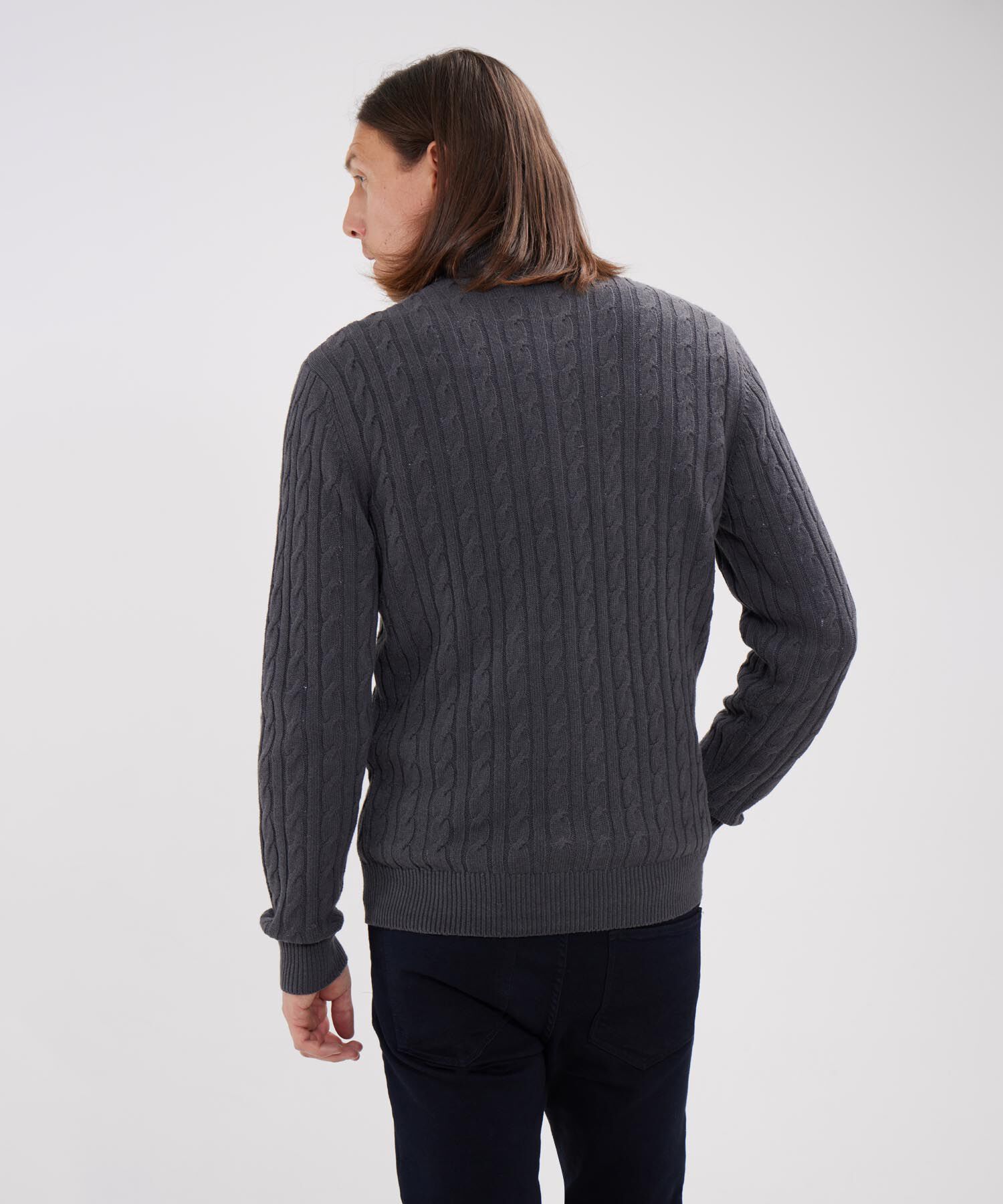 Saco Cuello Alto Con Cremallera