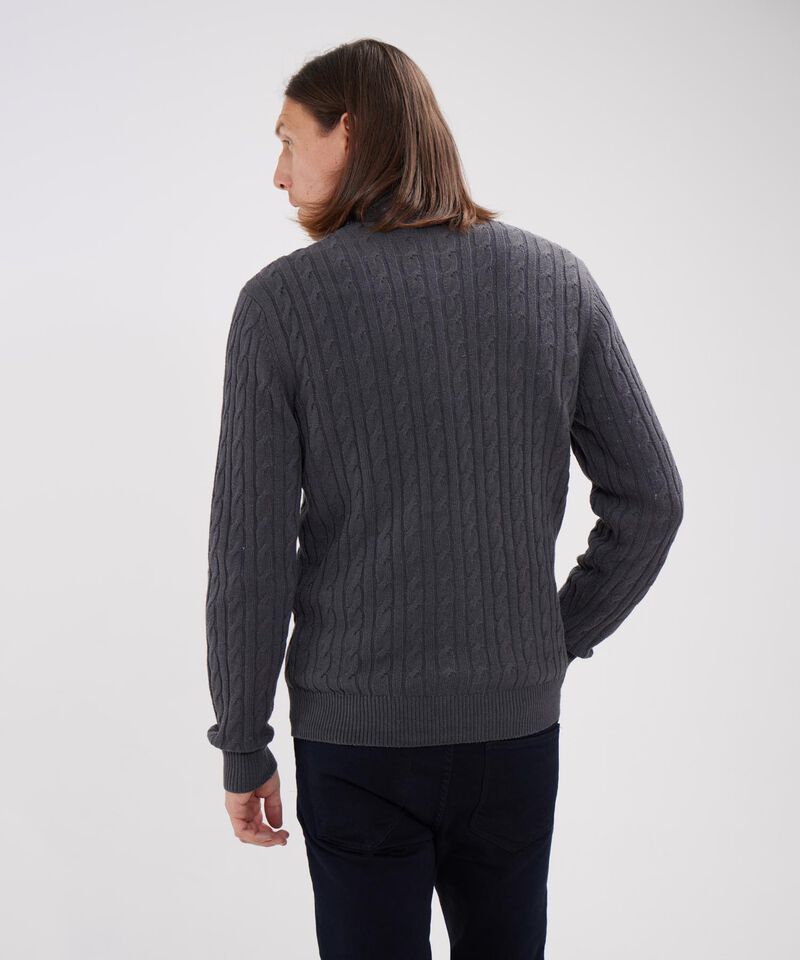 Saco Cuello Alto Con Cremallera