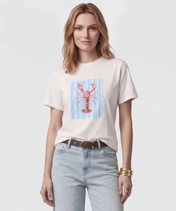 Camiseta Estampada Esencial Para Mujer