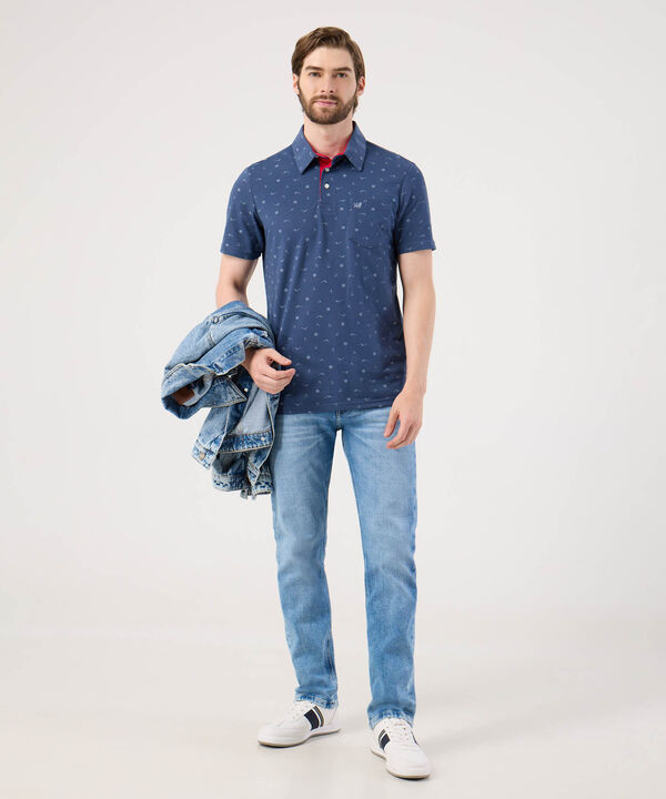 Polo Con Microestampado  image number null