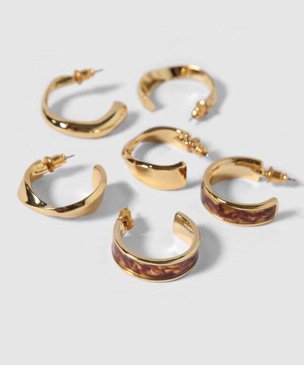Aretes Set X 3 Pares De Aretes Ref. Kf233-0023-1 image number null