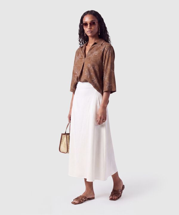 Blusa Manga Tres Cuartos Para Mujer
