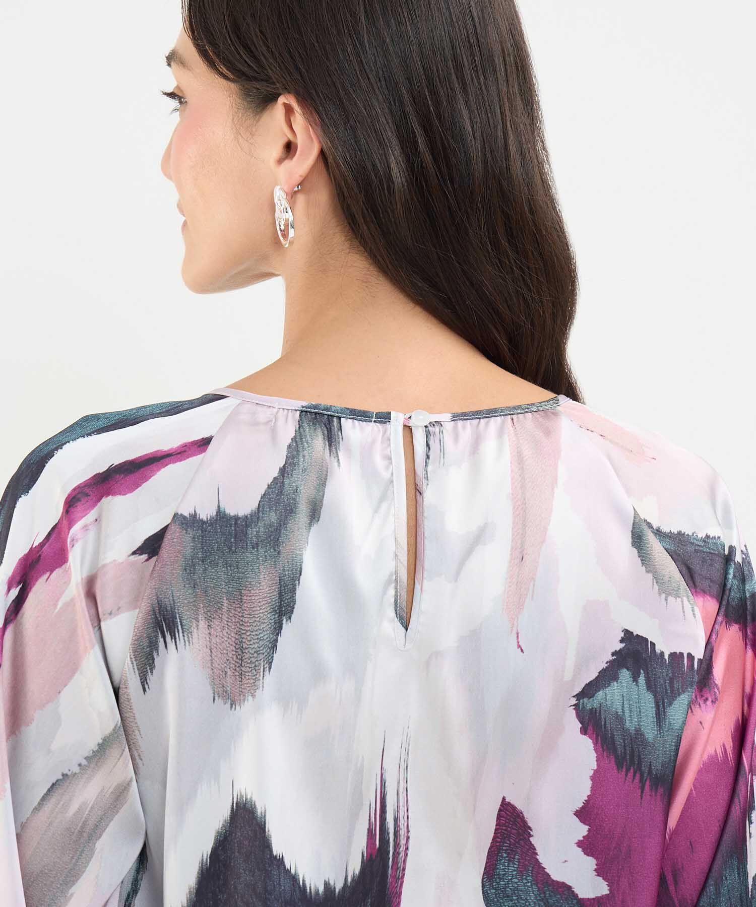 Blusa Satinada Estampada