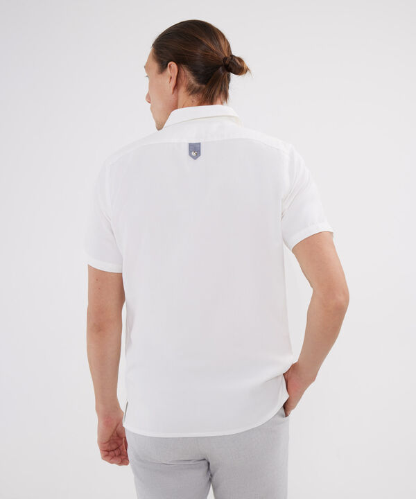 Camisa Manga Corta Con Media Pechera