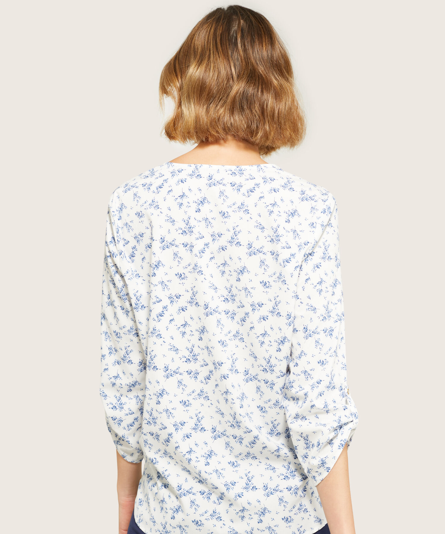 Blusa Estampada Manga ¾