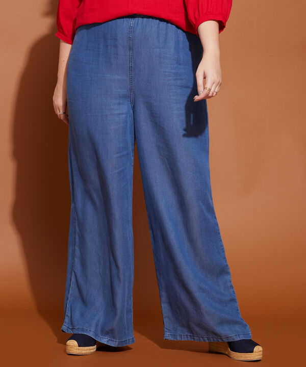 Jean Fluido Wide Leg  Encauchado image number null