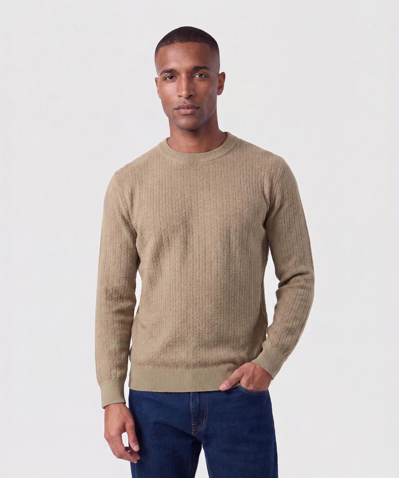 Saco De Tejido Con Textura Para Hombre