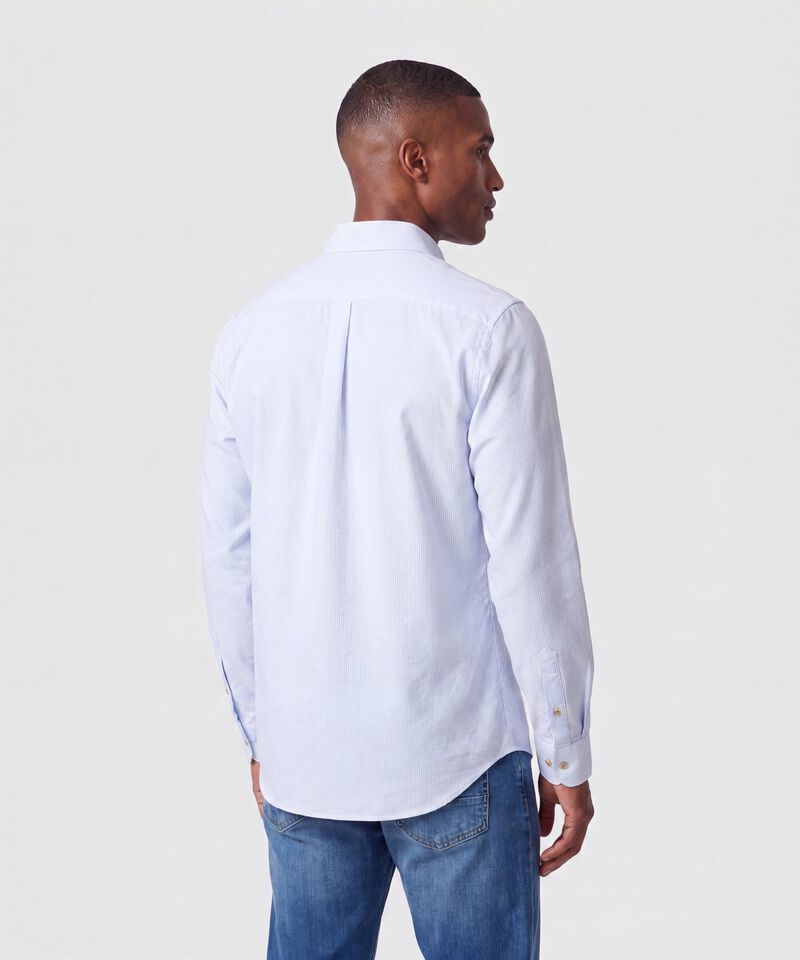 Camisa Manga Larga con Bolsillo Para Hombre