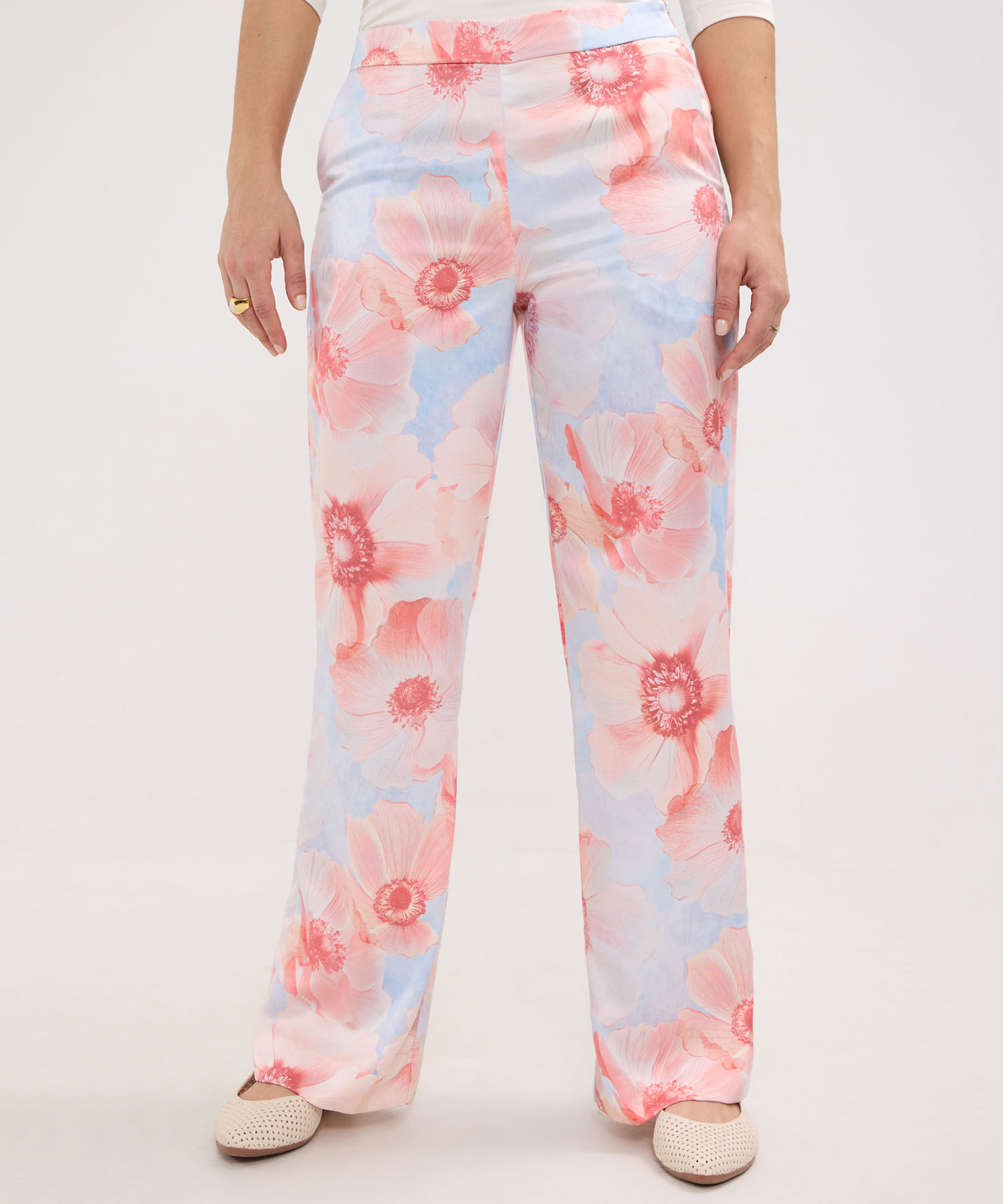 Pantalón Satinado Estampado