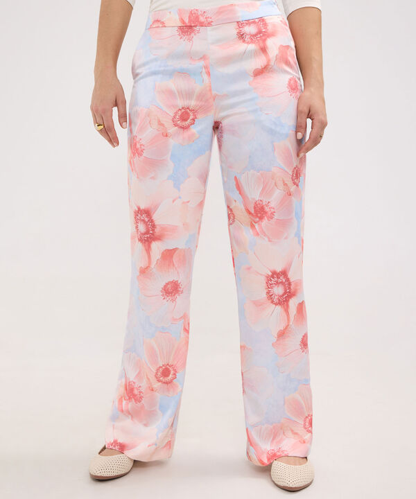 Pantalón Satinado Estampado image number null