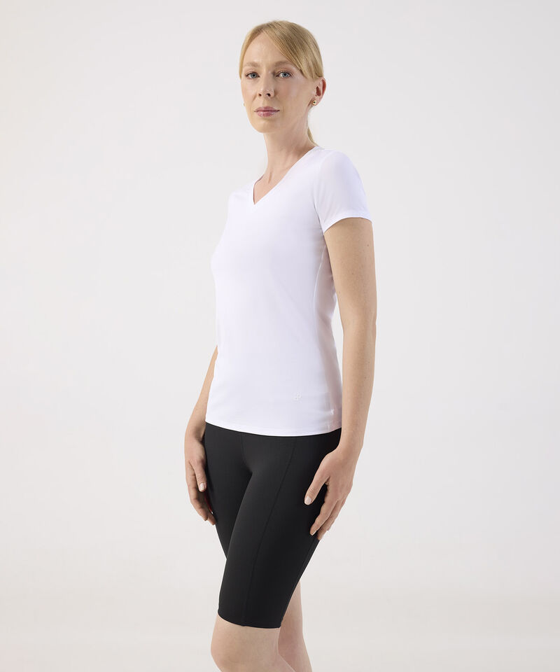 Camiseta Básica de Cuello en V