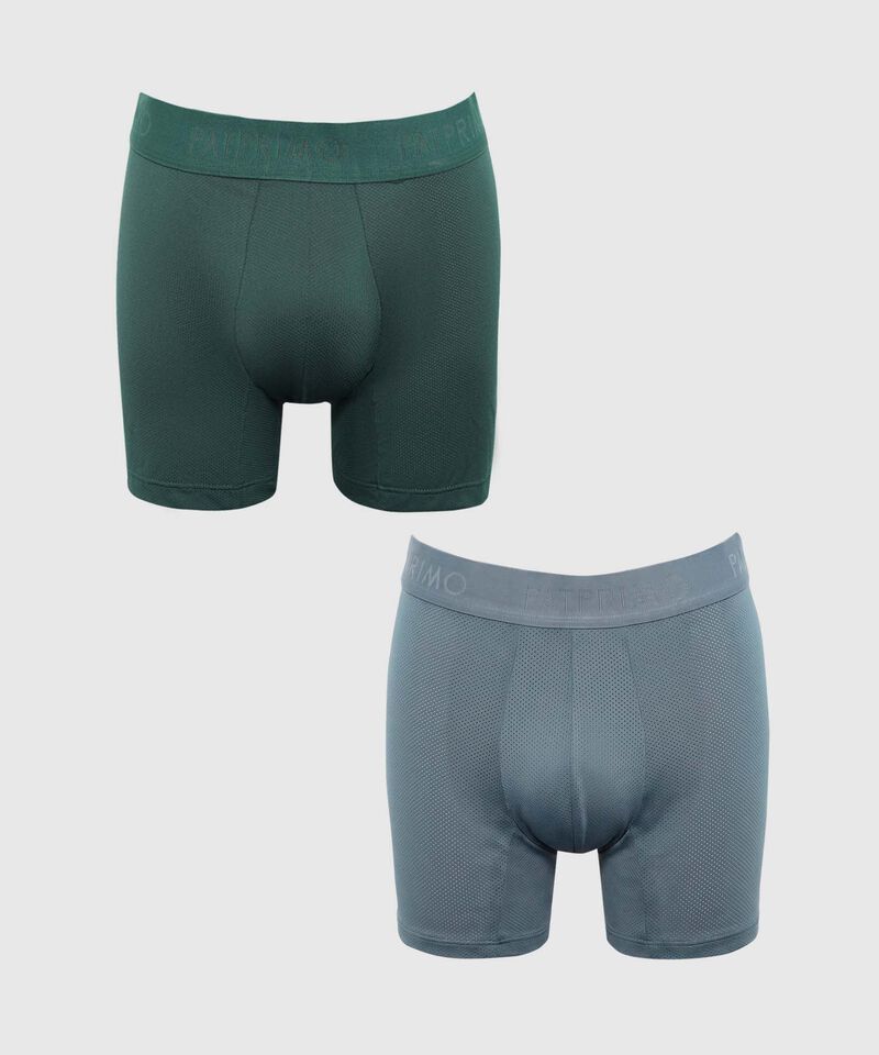 Pack X2 Boxer Para Hombre En Tejido Tipo Malla En Microfibra