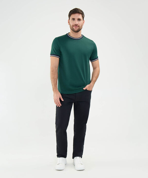 Camiseta Cuello Tejido image number null