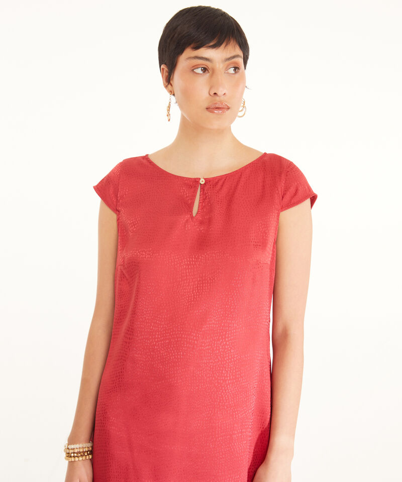 Vestido Cuello Redondo Tipo Talego