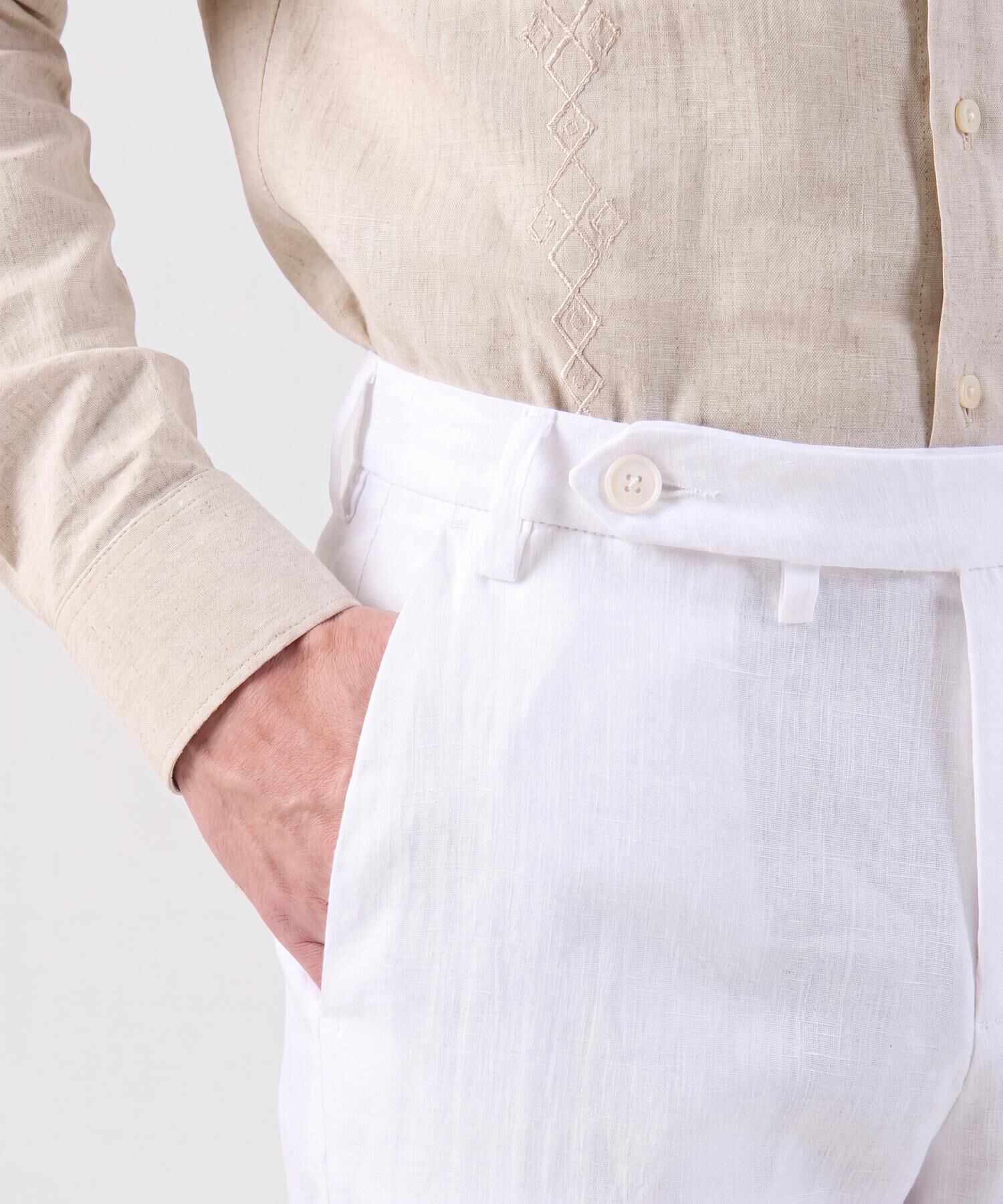 Pantal&oacute;n Unicolor Regular Fit Para Hombre