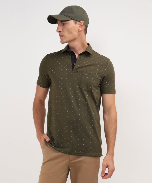 Polo Cuello Maquina Estampada