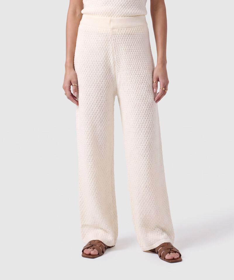 Pantal&oacute;n Tejido De Corte Recto Para Mujer