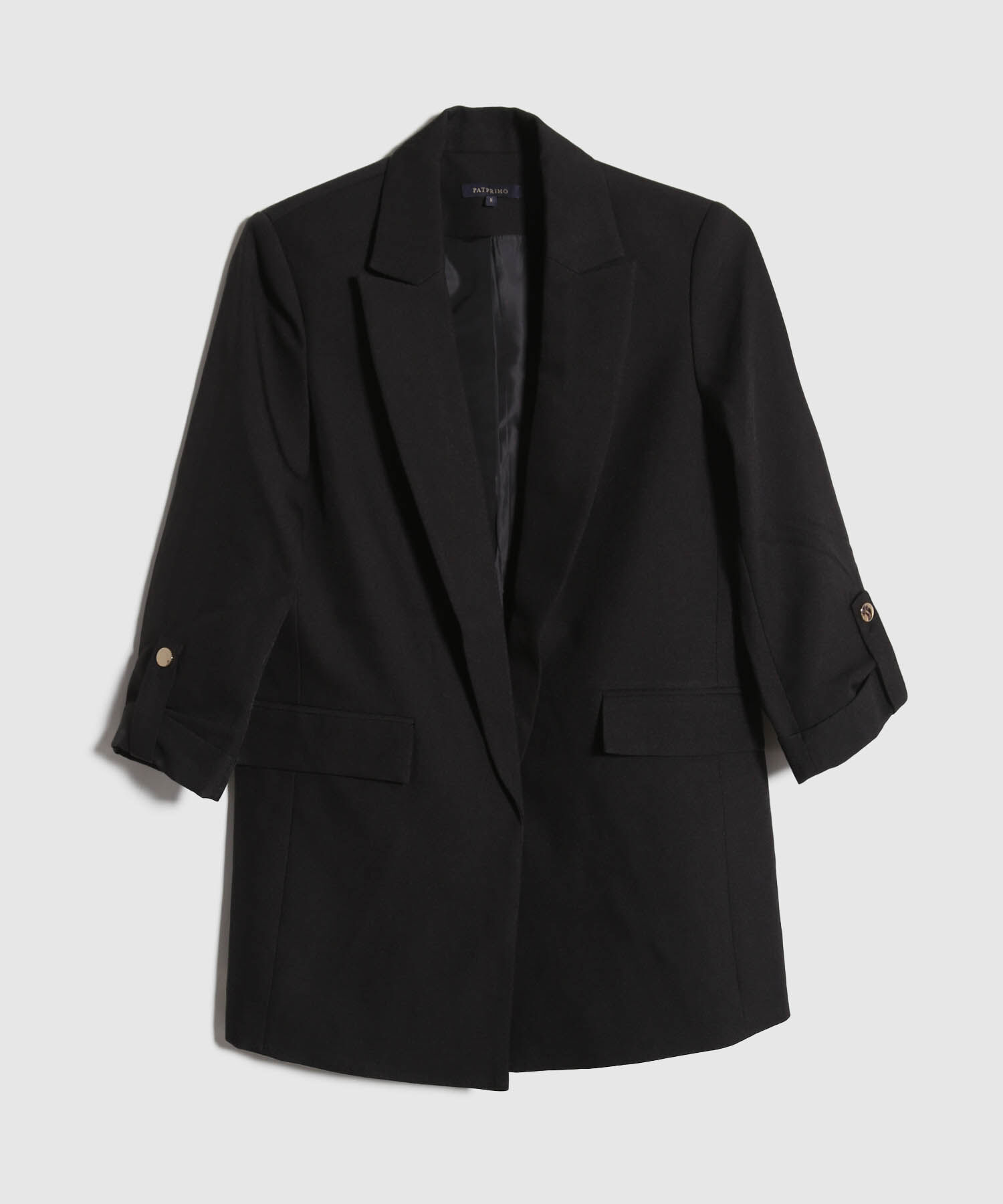 Blazer Unicolor Con Charretera