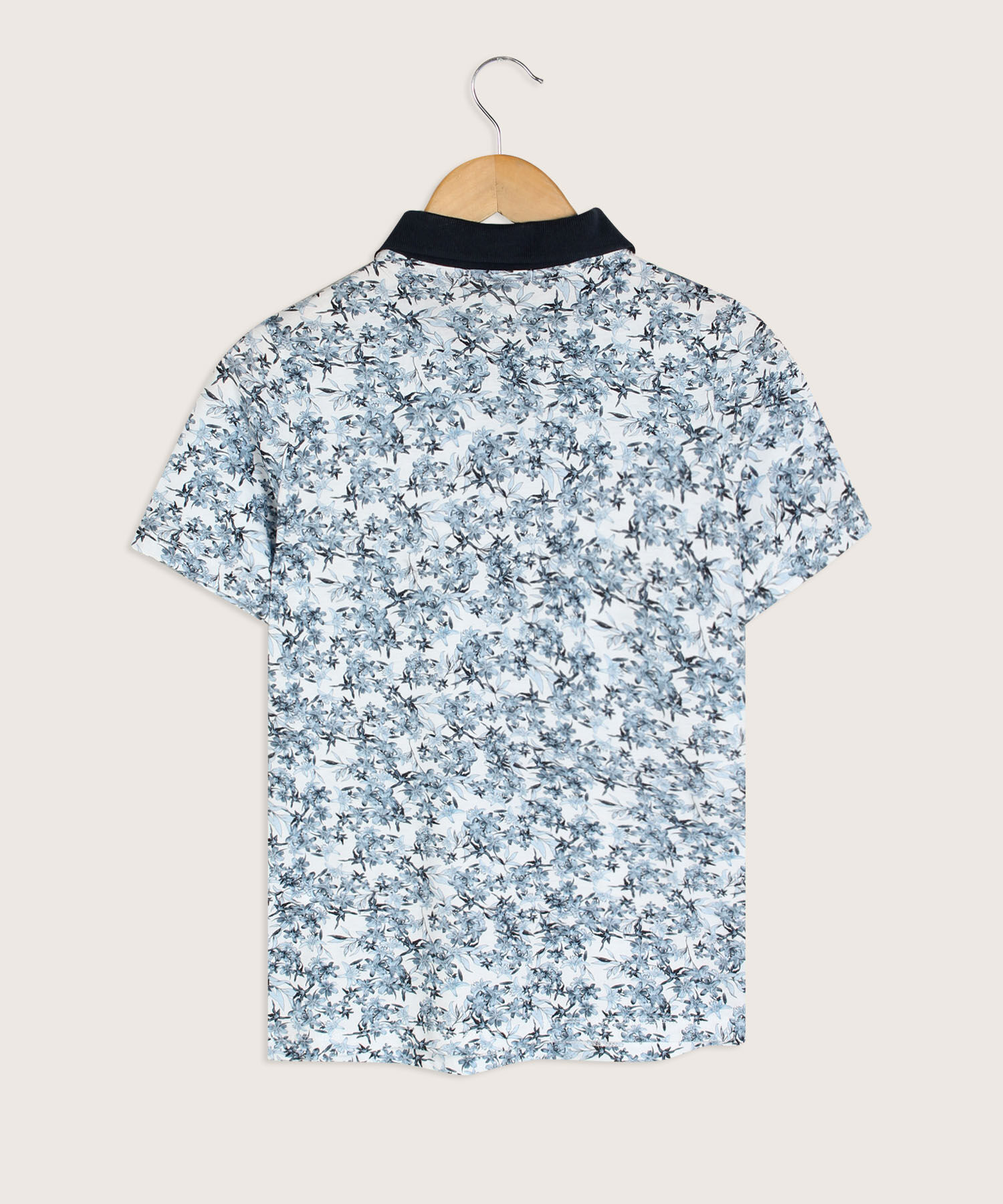Polo Estampado Manga Corta