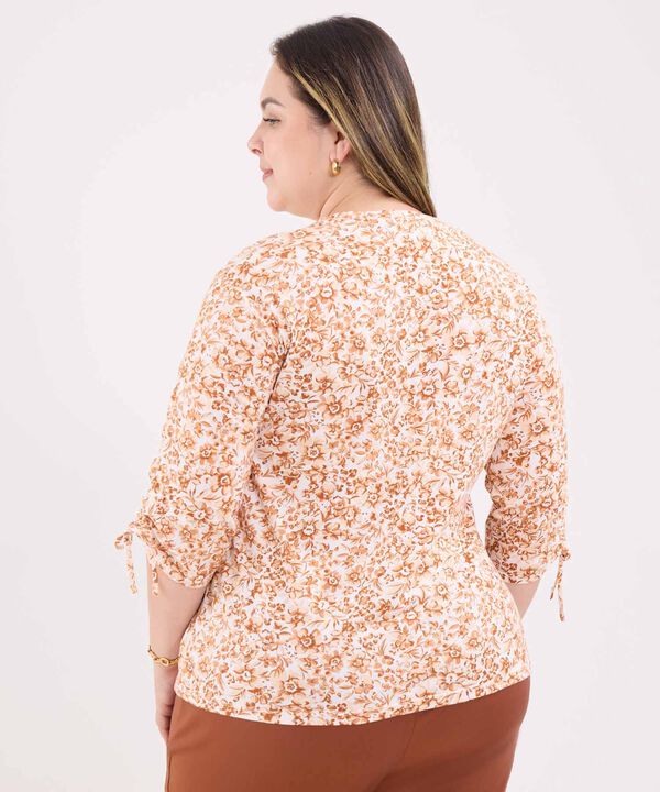 Camiseta Manga ¾ Estampada