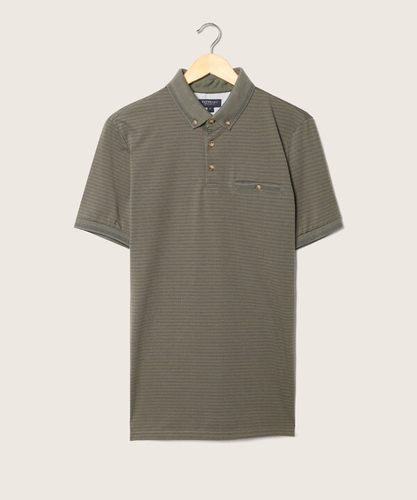 Polo Cuello Tejido Con Pechera Tejida