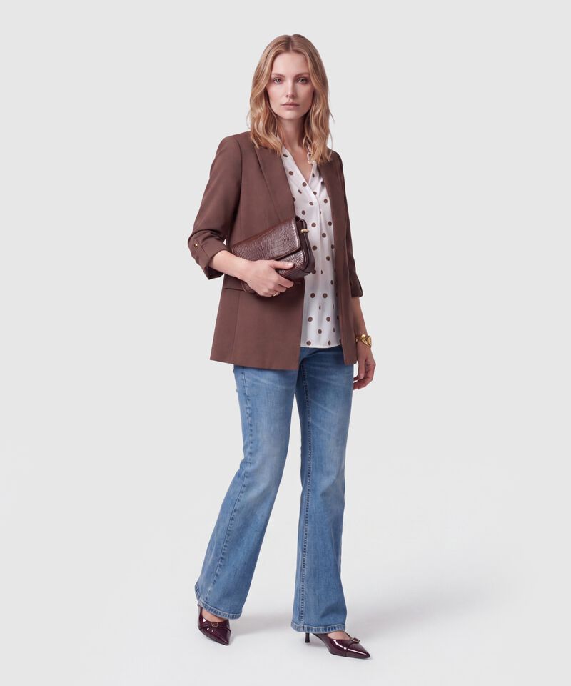 Jeans De Corte Flare Para Mujer