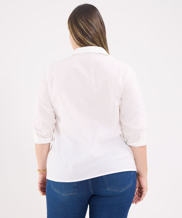Camisa con Bordado Floral