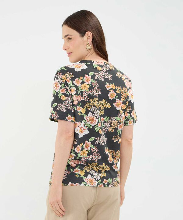 Camiseta Estampado de Flores