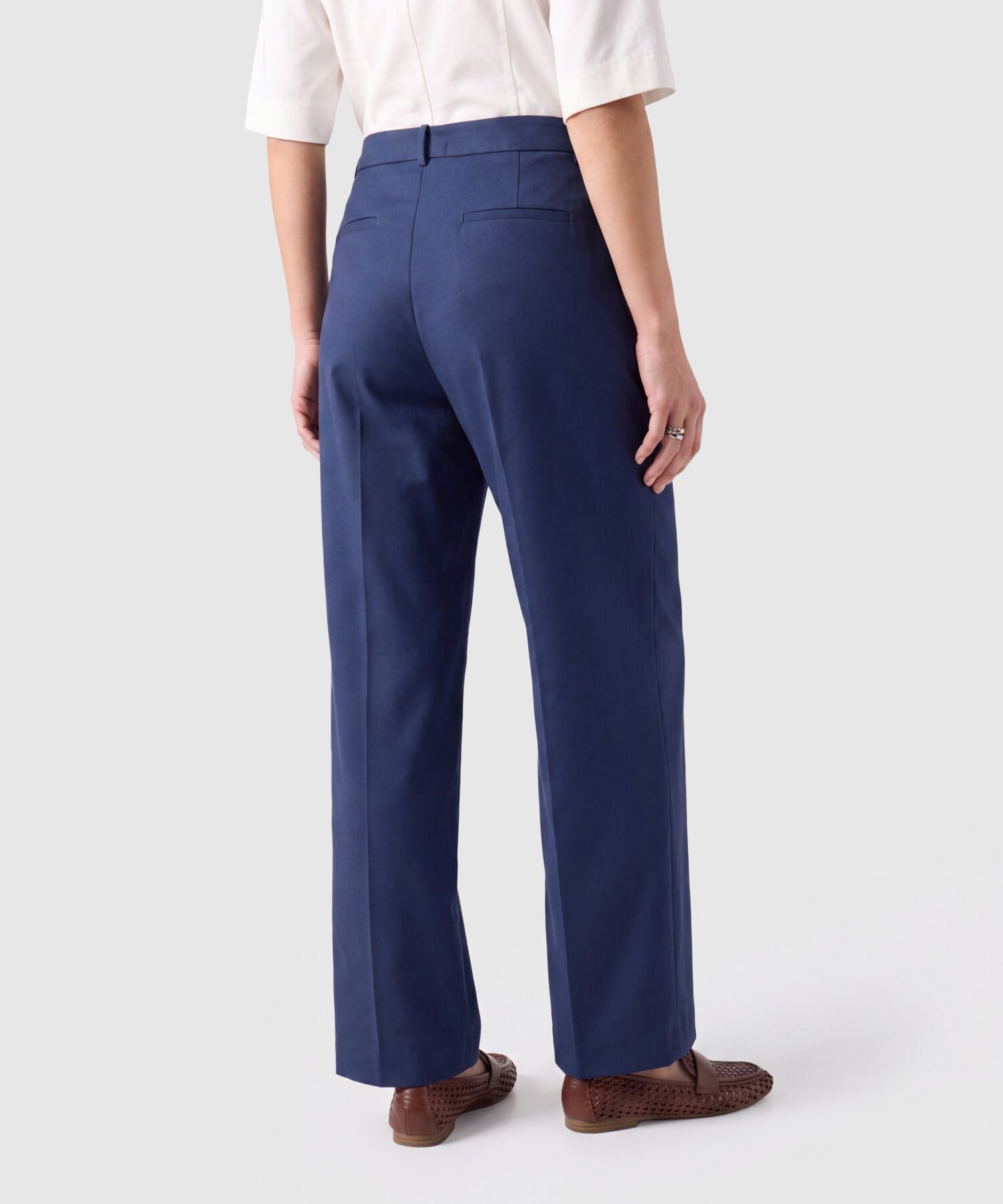 Pantal&oacute;n Straight Unicolor Para Mujer