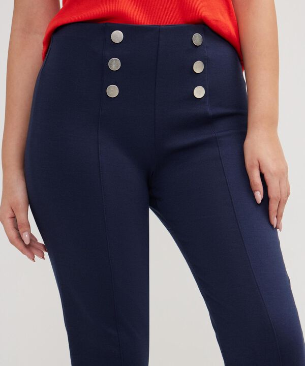 Leggins Flare Con Botones