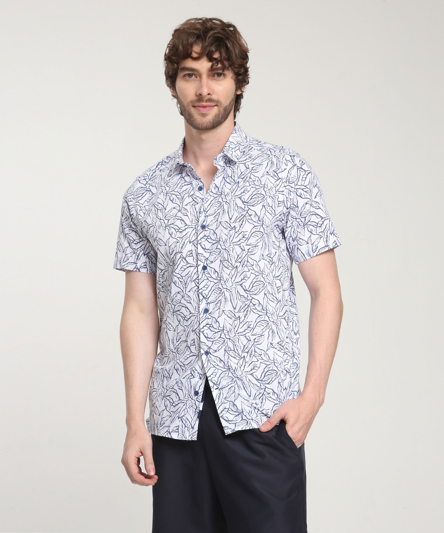Camisa Manga Corta Estampada